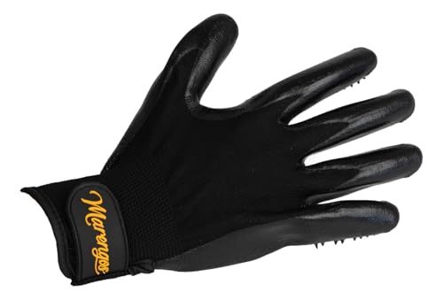Marengos - Putz- & Pflegehandschuhe – Fellpflegehandschuh mit weichen Noppen - Fellwechselhelfer für die Pferdepflege – Handschuh zum Striegeln – Pferdezubehör in schwarz – Einheitsgröße Marengos - Putz- & Pflegehandschuhe – Fellpflegehandschuh mit weichen Noppen - Fellwechselhelfer für die Pferdepflege – Handschuh zum Striegeln – Pferdezubehör in schwarz – Einheitsgröße von Marengos