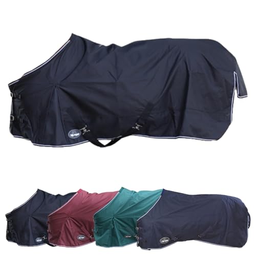 Marengos - Regendecke 600D Comfort – Pferdedecke mit Innenfutter – ideal als Weidedecke – wasserdicht & atmungsaktiv – mit Kreuzgurten, Gehfalten & Schweiflatz – Schwarz – 125cm Marengos - Regendecke 600D Comfort – Pferdedecke mit Innenfutter – ideal als Weidedecke – wasserdicht & atmungsaktiv – mit Kreuzgurten, Gehfalten & Schweiflatz – Schwarz – 125cm von Marengos