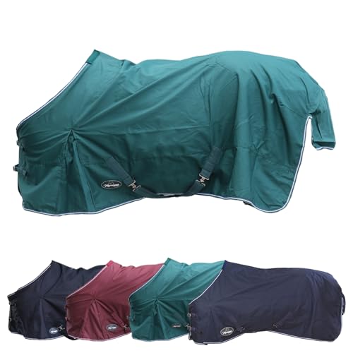 Marengos - Regendecke 600D Comfort – Pferdedecke mit Innenfutter – ideal als Weidedecke – wasserdicht & atmungsaktiv – mit Kreuzgurten, Gehfalten & Schweiflatz – Tannengrün – 125cm Marengos - Regendecke 600D Comfort – Pferdedecke mit Innenfutter – ideal als Weidedecke – wasserdicht & atmungsaktiv – mit Kreuzgurten, Gehfalten & Schweiflatz – Tannengrün – 125cm von Marengos