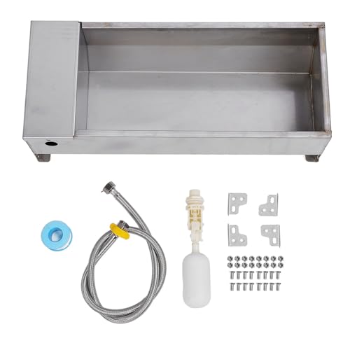 Marhynchus Automatische Viehstock Wassertrog Edelstahl Tierverkehrsschale Selbstfüllende Wassertrog für Geflügel Große Kapazität 50 X 21 cm für Hühnerente Gänse Kuh Schafe Marhynchus Automatische Viehstock Wassertrog Edelstahl Tierverkehrsschale Selbstfüllende Wassertrog für Geflügel Große Kapazität 50 X 21 cm für Hühnerente Gänse Kuh Schafe von Marhynchus