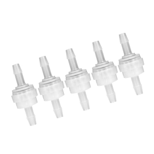 Marhynchus Kunststoff -Check -Ventil EIN Langlebiges Einwegventil für Wasserbehandlungen 5pcs für die Wasseraufbereitung (5 mm) von Marhynchus