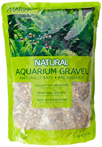 Marina Aquarienkies Dekokies Naturbauch Grau 2-4mm 12530 2 kg (Pack of 1) von Marina