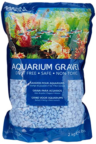 Marina Deko-Kies für Aquarien, 2 kg, Blau Marina Deko-Kies für Aquarien, 2 kg, Blau von Marina