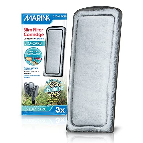 Marina Slim Filter Kohlepatrone für Marina Slim Filter S10, S15 und S20, 3er Pack von Marina