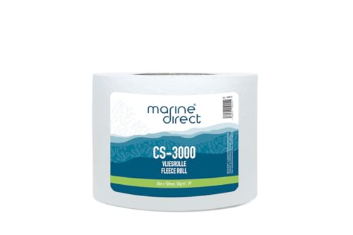 Marine Direct – 40m Vliesrolle CS-3000 PET für Vliesfilter Clarisea SK 3000 – wasserdurchlässiges Filtervlies für Süßwasser & Meerwasser Aquarien – hervorragende Filterleistung – Made in Germany von Marine Direct