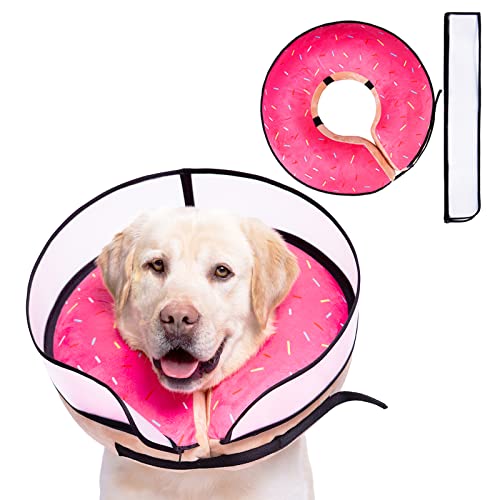 Aufblasbares Hundekegelhalsband mit verbessertem Anti-Lecken, weicher Hals-Donut für Hunde und Katzen, Erholungs-Haustier-Kegelhalsband nach Operationen für große, mittelgroße und kleine Hunde (Donut Aufblasbares Hundekegelhalsband mit verbessertem Anti-Lecken, weicher Hals-Donut für Hunde und Katzen, Erholungs-Haustier-Kegelhalsband nach Operationen für große, mittelgroße und kleine Hunde (Donut von Mariyago