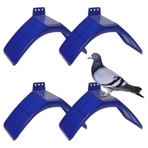 4 Stück Taubenablage,Kunststoff Vogeltaubenständer,Taubensitzbrett,Sitzbrettchen für Tauben,Papageien und Andere Vögel, Roost Vogel Liefert Zubehör,20 X 10 X 12 cm,Blau 4 Stück Taubenablage,Kunststoff Vogeltaubenständer,Taubensitzbrett,Sitzbrettchen für Tauben,Papageien und Andere Vögel, Roost Vogel Liefert Zubehör,20 X 10 X 12 cm,Blau von Marjoramy