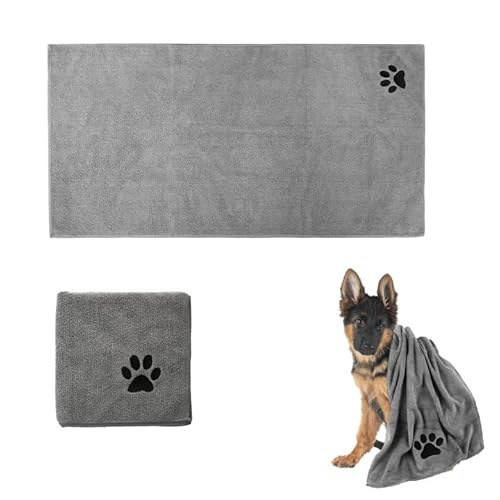 Hundehandtuch - Extra Saugfähig & Schnelltrocknend Mikrofaser Handtücher für Hunde Katzen,Weich, Robust und Waschmaschinenfest, Hundetrockentuch Ideal für Reisen, Baden & Outdoor-100 x 50 cm(Grau) Hundehandtuch - Extra Saugfähig & Schnelltrocknend Mikrofaser Handtücher für Hunde Katzen,Weich, Robust und Waschmaschinenfest, Hundetrockentuch Ideal für Reisen, Baden & Outdoor-100 x 50 cm(Grau) von Marjoramy
