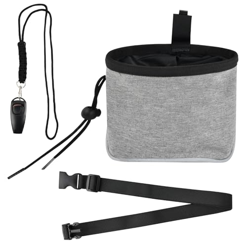 Marjoramy Hundetraining Futterbeutel und Training-Clicker, Hundesnackbeutel mit Hüftgurt, Hundeleckerli Beutel, Leckerlibeutel, Hundepfeife Trainingsklicker, Hundeleckerli Tasche für Gassi Gehen Marjoramy Hundetraining Futterbeutel und Training-Clicker, Hundesnackbeutel mit Hüftgurt, Hundeleckerli Beutel, Leckerlibeutel, Hundepfeife Trainingsklicker, Hundeleckerli Tasche für Gassi Gehen von Marjoramy