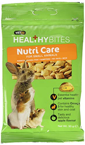 M&C Nutri Care Healthy Bites with Omega 3 Treats for Small Animals 30g (Pack of 6) von VetIQ