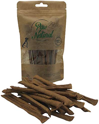 Paw Natural Hunde Leckerlis | 150g Lachs-Sticks | 100% Gluten- & getreidefrei | aus frischem Fleisch gesunder Tiere von Paw Natural
