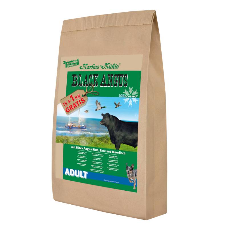 1 kg gratis! 16 kg Markus-Mühle - Black Angus Adult 1 kg gratis! 16 kg Markus-Mühle - Black Angus Adult von Markus Mühle