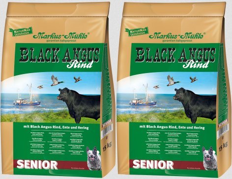 Markus Mühle Black Angus Hundefutter Senior (2x15kg) von Markus Mühle