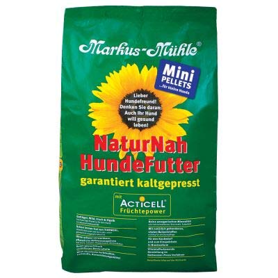 Markus Mühle NaturNah Mini Glutenfrei Kaltgepresstes Alleinfutter für kleine Hunderassen, ausgewachsene Hunde mit hohem Proteingehalt und wohltuenden natürlichen Inhaltsstoffen (5kg) von Markus Mühle