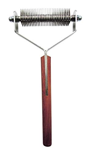 Mars Coat King Double Wide Dematting Unterfellpflege-Rechen, Striegel für Hunde und Katzen, Edelstahl mit Holzgriff für dichtes Fell, 30-Klingen-Striegel für Fellpfleger und Tierbesitzer Mars Coat King Double Wide Dematting Unterfellpflege-Rechen, Striegel für Hunde und Katzen, Edelstahl mit Holzgriff für dichtes Fell, 30-Klingen-Striegel für Fellpfleger und Tierbesitzer von Mars Coat King