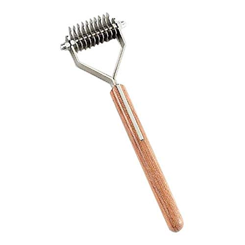 Mars Edelstahl 10-Blade Coat King Pet Stripper mit Holzgriff, mittel/grob Mars Edelstahl 10-Blade Coat King Pet Stripper mit Holzgriff, mittel/grob von Mars Coat King