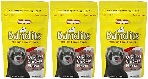 Marshall Pet Bandits Ferret Treat Chicken Meat-Based Protein Food 3oz - 3 Pack Marshall Pet Bandits Ferret Treat Chicken Meat-Based Protein Food 3oz - 3 Pack von Marshall Pet Products