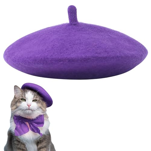 Baskenmütze für kleine Hunde und Katzen, bunte Wolle, Mini-Kappe, kreatives Zubehör, Haustier-Kopfbedeckung, Kostüm, französischer Pilz, Künstler, Fedora-Hut, Beanies, solides Haar-Accessoire, Baskenmütze für kleine Hunde und Katzen, bunte Wolle, Mini-Kappe, kreatives Zubehör, Haustier-Kopfbedeckung, Kostüm, französischer Pilz, Künstler, Fedora-Hut, Beanies, solides Haar-Accessoire, von Marsrut
