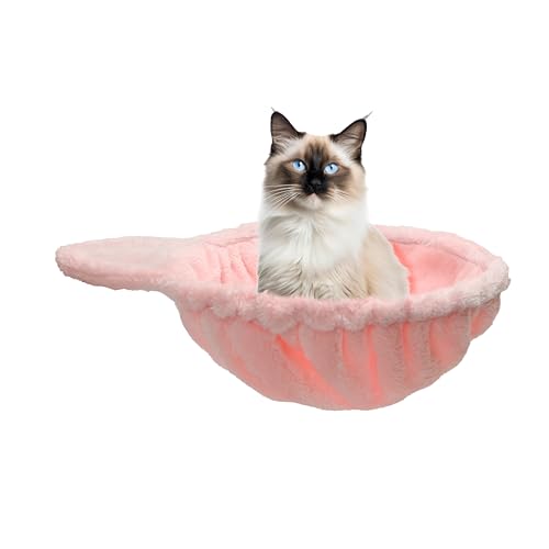 Große Katzenbaum-Hängematte, Bettbefestigungen - Ein gemütlicher, tiefer Korb Ersatzteile Zubehör, Zubehör im Queen-Size-Design für Katzenturm (Durchmesser 31,5 cm) (Rosa) von Marsrut