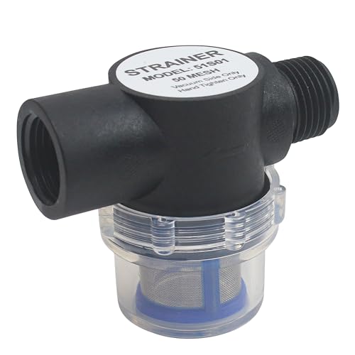Süßwasserpumpe, Marine-Sieb, 1,27 cm - 14 FNPT Inline (schwarz) von Marsrut