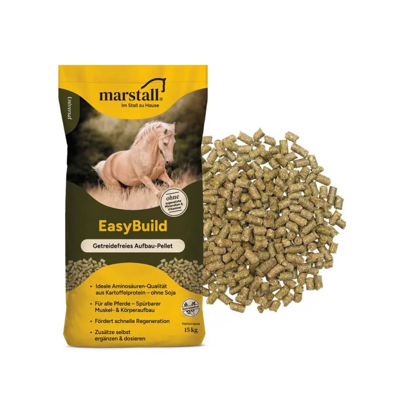 Marstall EasyBuild 15 kg Proteinreiches Aufbau-Pellet mit Kartoffeleiweiß Marstall EasyBuild 15 kg Proteinreiches Aufbau-Pellet mit Kartoffeleiweiß von Marstall