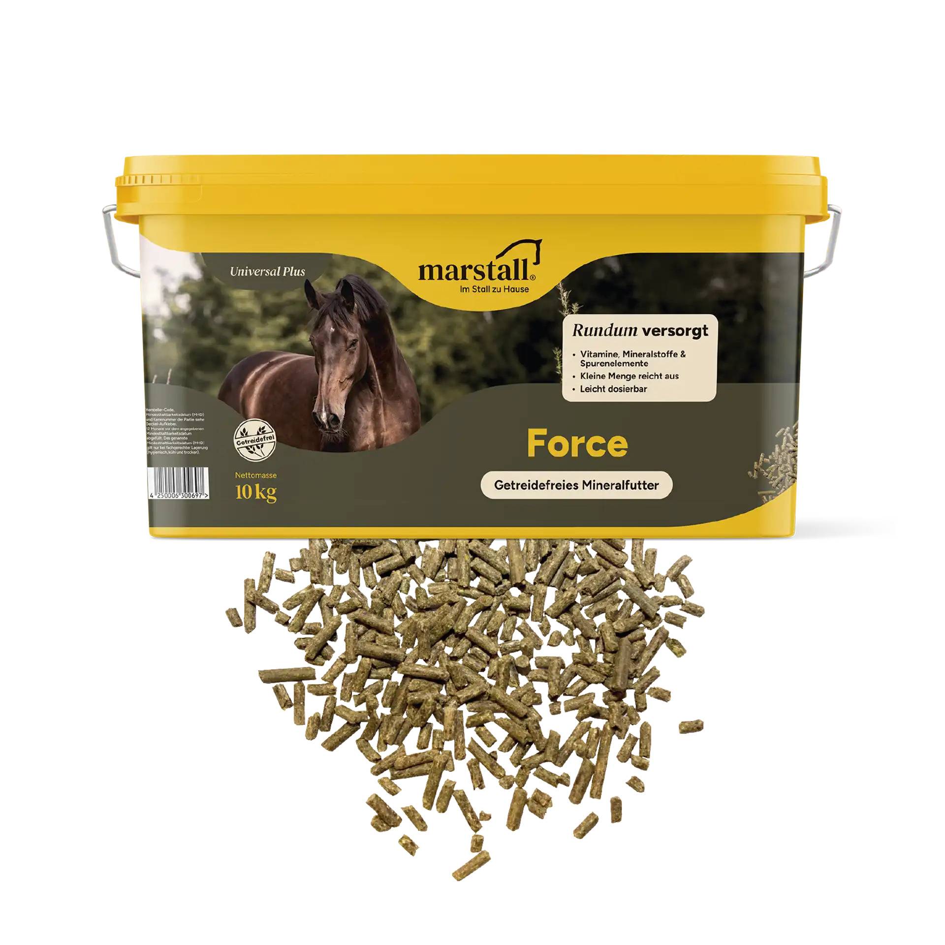 Marstall Force 10kg pelletiertes Mineralfutter Marstall Force 10kg pelletiertes Mineralfutter von Marstall