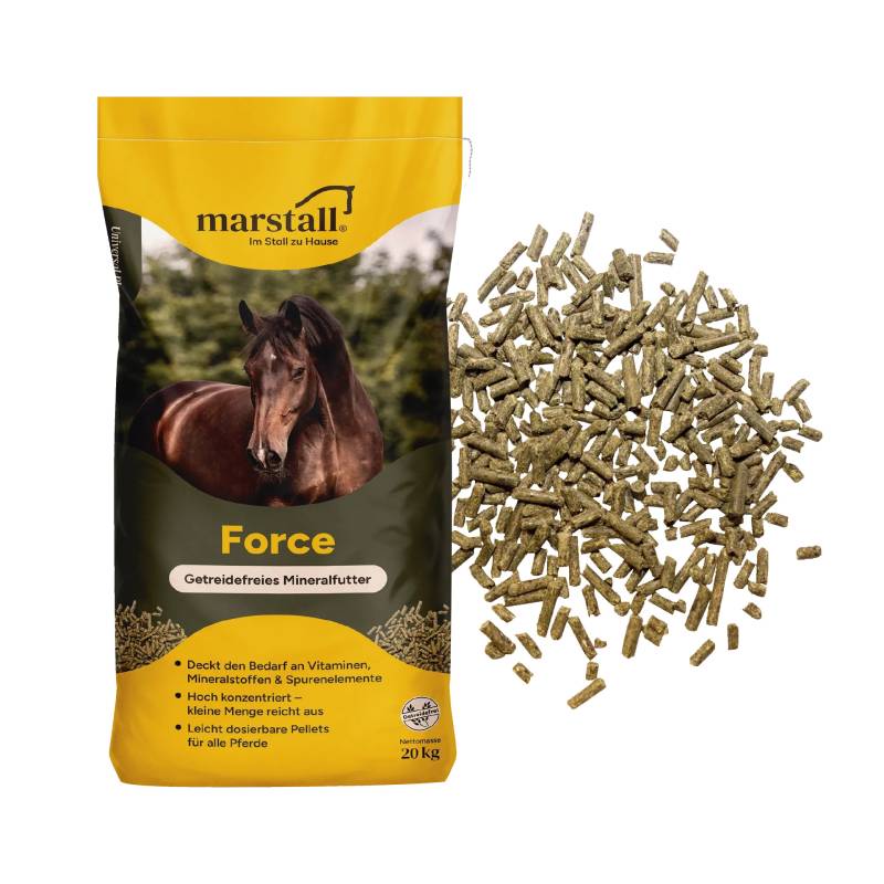 Marstall Force 20kg pelletiertes Mineralfutter Marstall Force 20kg pelletiertes Mineralfutter von Marstall