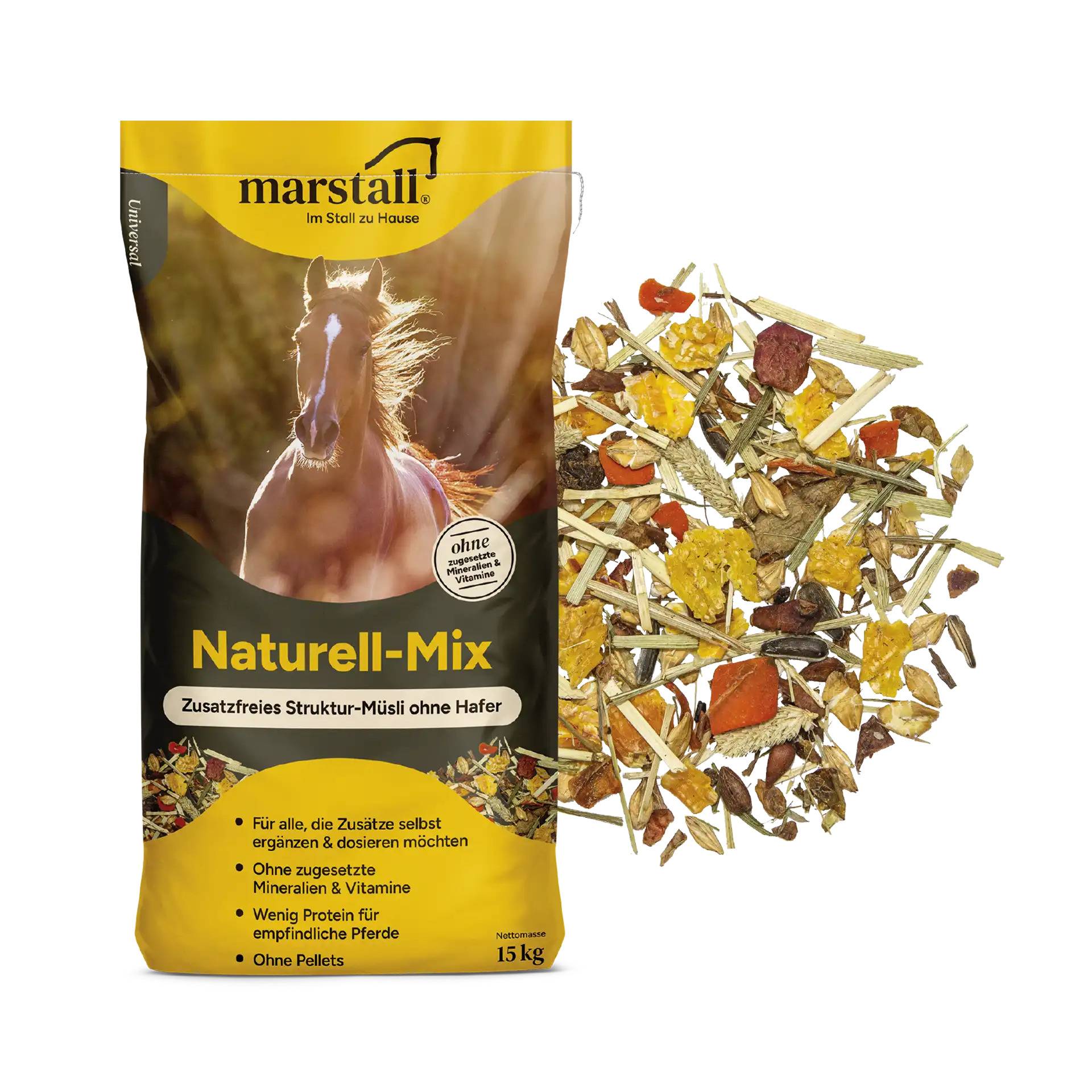 Marstall Naturell-Mix 15 kg Struktur-Müsli Struktur-Müsli ohne Zusätze Marstall Naturell-Mix 15 kg Struktur-Müsli Struktur-Müsli ohne Zusätze von Marstall