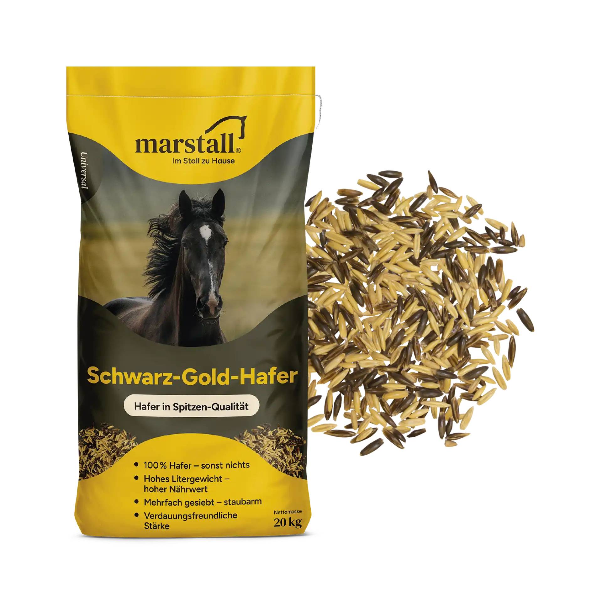 Marstall Schwarz-Gold Hafer 25kg Ganz Marstall Schwarz-Gold Hafer 25kg Ganz von Marstall