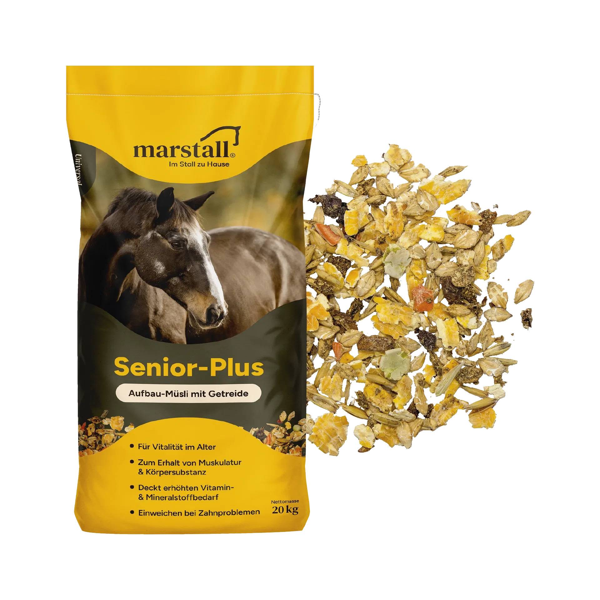 Marstall Senior Plus 20kg Wohlfühl-Müsli für Senioren Marstall Senior Plus 20kg Wohlfühl-Müsli für Senioren von Marstall