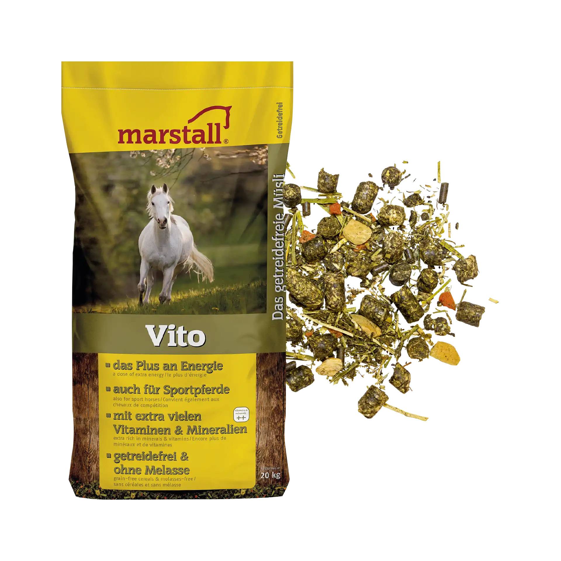 Marstall Vito 20kg - Getreidefrei zucker- und stärkearm Marstall Vito 20kg - Getreidefrei zucker- und stärkearm von Marstall