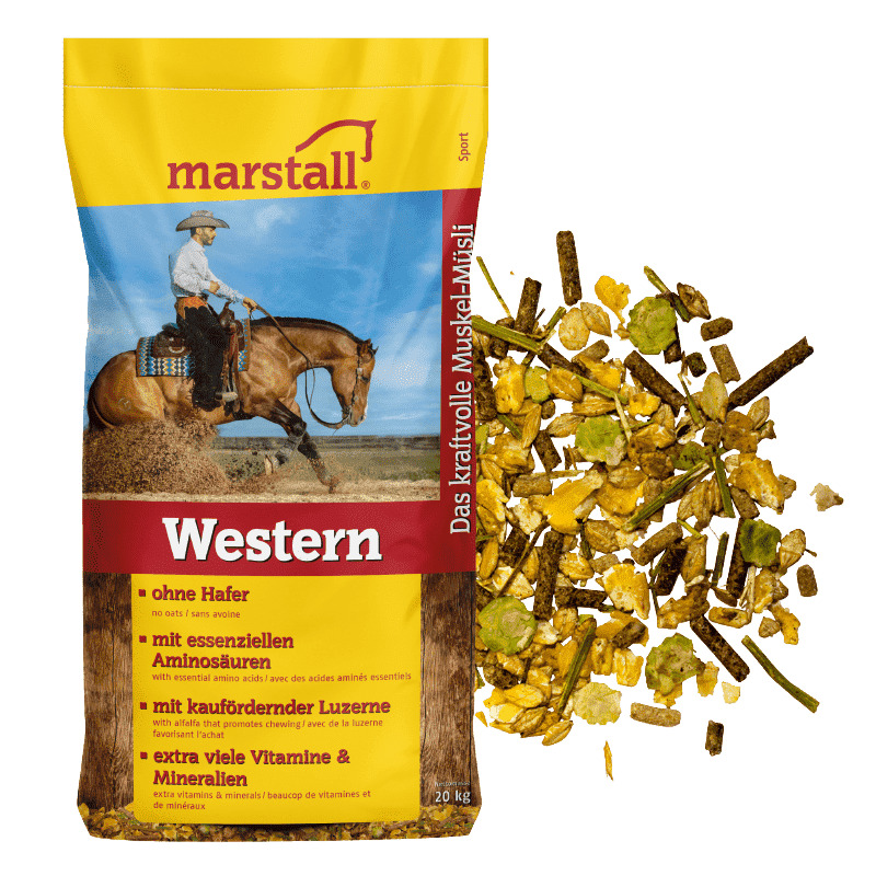 Marstall Western Struktur Müsli - 20 kg Schützt Muskelzellen Marstall Western Struktur Müsli - 20 kg Schützt Muskelzellen von Marstall