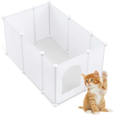 Marsui Extra großes Katzentoiletten-Gehege, Spritzschutz, 80 x 50 x 39 cm, DIY-Wandschutz, leicht zu reinigen, leichte Kunststoffplatten für die meisten Katzentoiletten Marsui Extra großes Katzentoiletten-Gehege, Spritzschutz, 80 x 50 x 39 cm, DIY-Wandschutz, leicht zu reinigen, leichte Kunststoffplatten für die meisten Katzentoiletten von Marsui