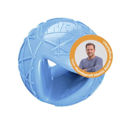 Martin Rütter Hundeball „Moby“ Metallic-Blau – robuster Spielball für Hunde, befüllbar, aus 100% Naturmaterial, unvorhersehbar hüpfend, fördert Bewegung und geistige Auslastung Martin Rütter Hundeball „Moby“ Metallic-Blau – robuster Spielball für Hunde, befüllbar, aus 100% Naturmaterial, unvorhersehbar hüpfend, fördert Bewegung und geistige Auslastung von Martin Rütter