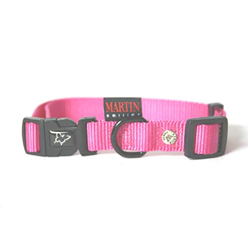 Martin Sellier Halsband voor Hond Nylon Roze verstelbaar 16 MMX30-45 cm von Martin Sellier