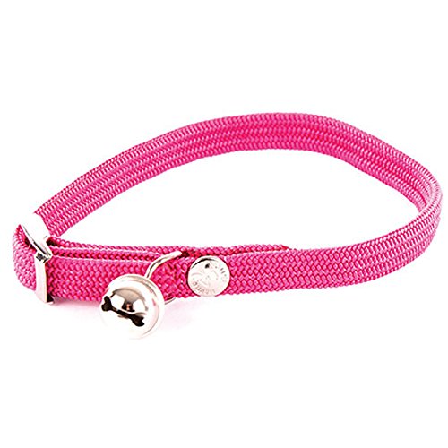 Katzenhalsband, Nylon, elastisch, Rosa von Martin Sellier