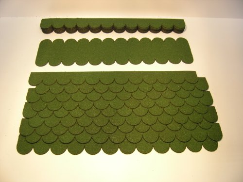 Martinshof Rothenburg Diakoniewerk Mini Dachschindeln Rund (41 mm) - Set - Grün für Vogelhaus 23.403" Dachschindel 0,35 m² von Martinshof Rothenburg Diakoniewerk
