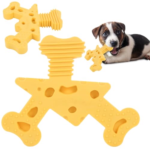 Maruomiki Kauspielzeug – Hundespielzeug mit Käse für intensives Kauen, Zähneknirschen und Zahnreinigung, Beißen und Verstecken von Lebensmitteln, interaktiver Spaß von Maruomiki