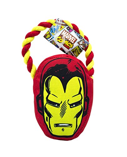 Marvel Comics for Pets Iron Man Rope Pull Toy for Dogs | Super Hero Toys for All Dogs and Puppies | Cute, Fun, and Adorable Dog Toys, Officially Licensed by Marvel Comics for Pets von Marvel