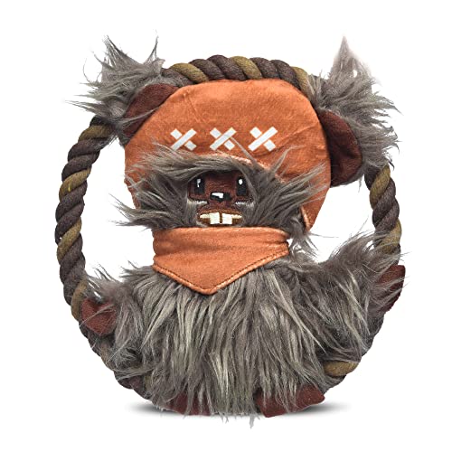 fetch FOR PETS Offizielles Star Wars Ewok Plüsch-Hundespielzeug, quietschend, entzückendes Spielzeug für Hunde von fetch FOR PETS