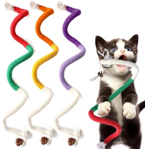 MarverFace 3 Stück Katzenminze Spielzeug, Katzenbeißseil, Katzen Kauspielzeug, interaktives Katzenspielzeug für für Katzen Zahnpflege und Gegen Mundgeruch MarverFace 3 Stück Katzenminze Spielzeug, Katzenbeißseil, Katzen Kauspielzeug, interaktives Katzenspielzeug für für Katzen Zahnpflege und Gegen Mundgeruch von MarverFace