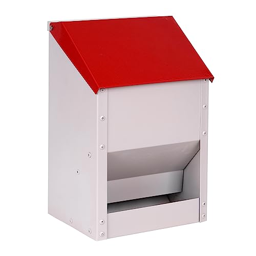 4.5kg Galvanisiertes Hühnerfutterhaus mit Deckel Wetterfestes Automatisches Geflügelfutterhaus Wandmontage Hühnerstall Futterspender für Hühner Enten 4.5kg Galvanisiertes Hühnerfutterhaus mit Deckel Wetterfestes Automatisches Geflügelfutterhaus Wandmontage Hühnerstall Futterspender für Hühner Enten von MasXirch