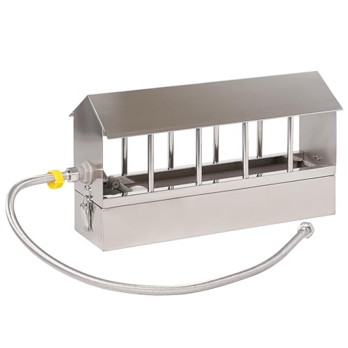 Automatischer Hühner-Trinkbehälter mit geflochtenem Schlauch, Tauben-Trinkbehälter mit Schwimmerventil für Wachtel, Taube, Küken, Papagei, DIY Automatischer Geflügeltränker von MasXirch