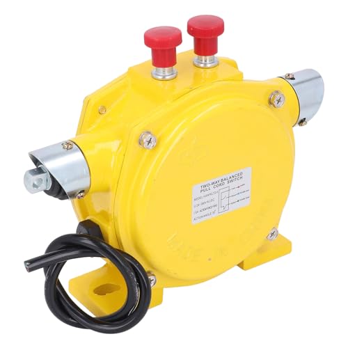 MasYosh Dual Way Balance Pull-Seilschalter, Notstromkabelschalter mit Manuellem Reset und IP65-Bewertung für den Gürtelförderer 24-380V AC DC MasYosh Dual Way Balance Pull-Seilschalter, Notstromkabelschalter mit Manuellem Reset und IP65-Bewertung für den Gürtelförderer 24-380V AC DC von MasYosh