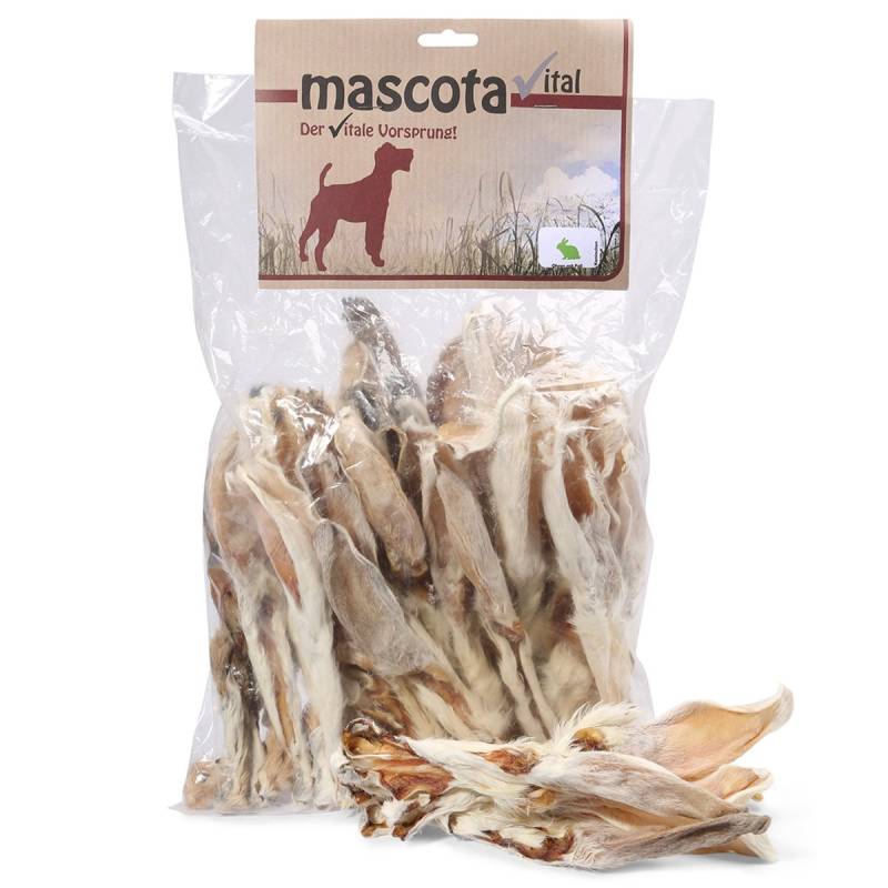 Mascota vital Kaninchenohren mit Fell 500g von Mascota