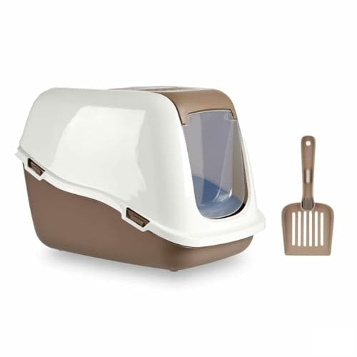 Katzentoilette, Weiß, Beige, Kunststoff, 39,7 x 57 x 39 cm (6 Stück) von Mascow