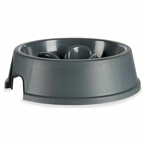 Langsamer Futterspender für Haustiere, Anthrazit, Kunststoff, 27 x 7,5 x 27 cm, 12 Stück Langsamer Futterspender für Haustiere, Anthrazit, Kunststoff, 27 x 7,5 x 27 cm, 12 Stück von Mascow