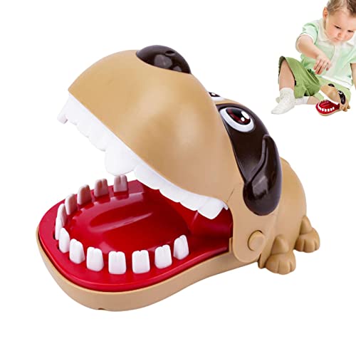Maseaxi Tierzahnarzt Spiel Zähne Spielzeug | Netter Hund beißt Fingerspielzeug Zahnarzt Spiel | Glattes Tierform-Fingerbissspielzeug, lustiges Tischbrettspiel für Familienfeiern, 2 Farben von Maseaxi
