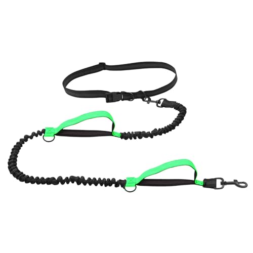Maseyivi Gürtel-Seil für Hunde, freihändiges Seil für Hunde | Seil zum Spazierengehen mit Hunden | Freihändiges, reflektierendes Hundeseil, einfach verstellbares Hundeseil an der Taille für von Maseyivi