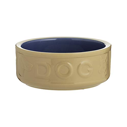 Mason Cash Original Cane Hundenapf mit Beschriftung, Durchmesser 180 mm, blau von Mason Cash